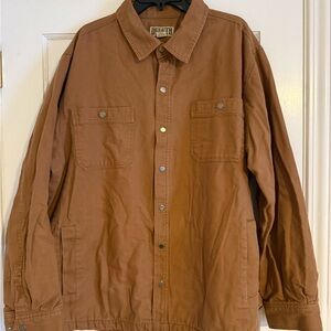 Duluth Trading Co. Men’s Canvas Chore Jacket | Size 2XL | Brown | Plaid Lined